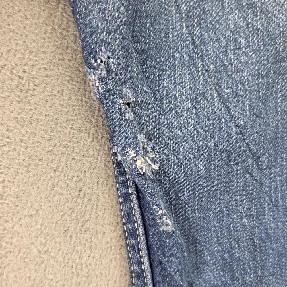 Diesel Jeans Mens 32x32 Blue Viker Straight Distressed Made In Italy 008MZ